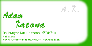 adam katona business card